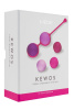 Вагинальные шарики Liebe Kewos — Cerise/Candy Violet, 5 шариков в комплекте, 15, 25, 35, 45 и 55 г || Вагінальні кульки Liebe Kewos — Cerise/Candy Violet, 5 кульок у комплекті, 15, 25, 35, 45 та 55 г
