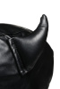 Маска с рогами Master Series: Dungeon Demon Bondage Mask with Horns, черная || Маска з рогами Master Series: Dungeon Demon Bondage Mask with Horns, чорна