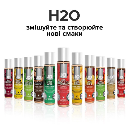 Смазка на водной основе JO H2O — Watermelon (60 мл) без сахара, растительный глицерин || Змазка на водній основі JO H2O — Watermelon (60 мл) без цукру, рослинний гліцерин