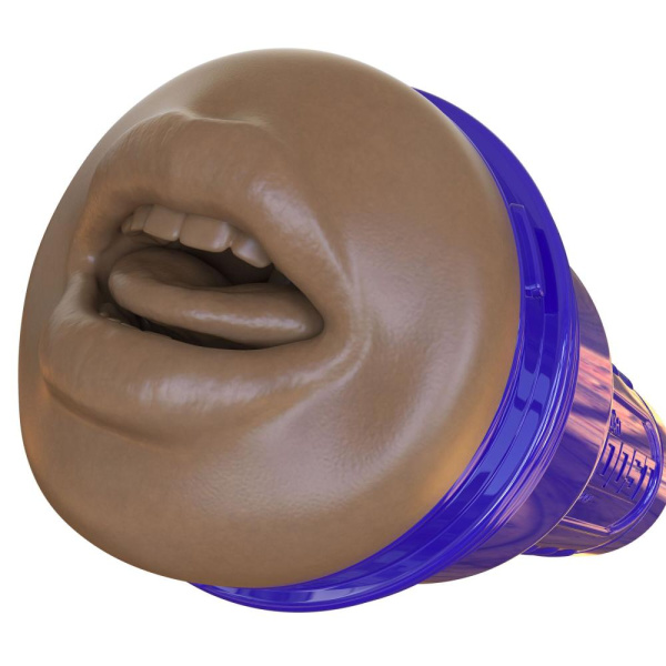 Мастурбатор-ротик Fleshlight Boost Blow Medium Dark Flesh с плавающими кольцами