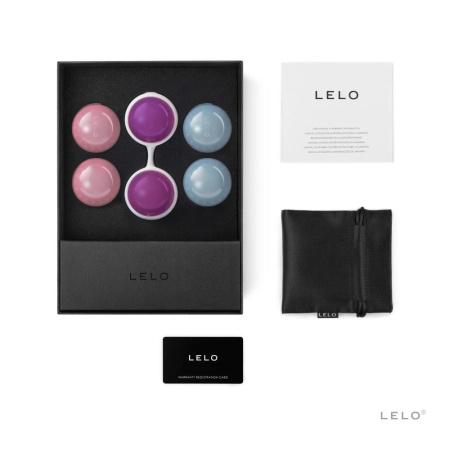 Набор вагинальных шариков LELO Beads Plus, диаметр 3,5 см, изменяемая нагрузка, 2х28, 2х37 и 2х60 г || Набір вагінальних кульок LELO Beads Plus, діаметр 3,5 см, змінне навантаження 2х28, 2х37 та 2х60 г