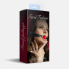 Кляп силиконовый Feral Feelings Silicon Ball Gag Black/Red, черный ремень, красный шарик || Кляп силіконовий Feral Feelings Silicon Ball Gag Black/Red, чорний ремінець, червона кулька