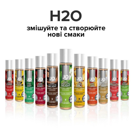 Смазка на водной основе JO H2O — Green Apple (120 мл) без сахара, растительный глицерин || Змазка на водній основі JO H2O — Green Apple (120 мл) без цукру, рослинний гліцерин