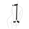 Кляп с пластиковым шаром и наручниками Art of Sex – Handcuffed Gag, черный || Кляп з пластиковою кулею та наручниками Art of Sex – Handcuffed Gag, чорний