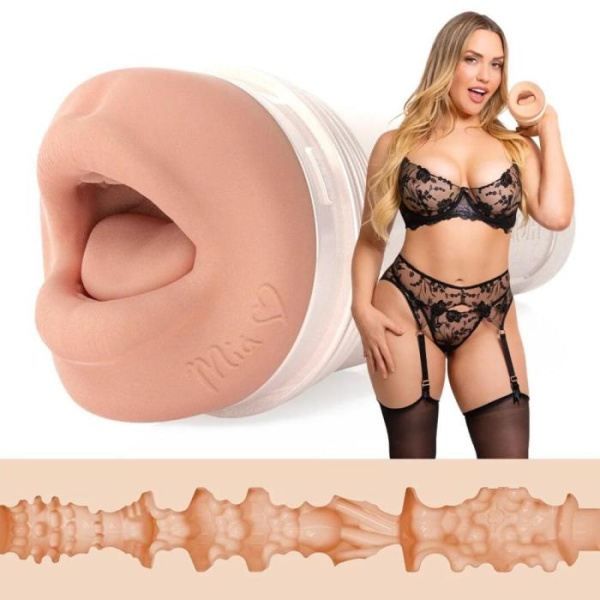 Мастурбатор-ротик Fleshlight Girls: Mia Malkova - Headshot, со слепка ротика, очень нежный