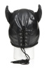Маска с рогами Master Series: Dungeon Demon Bondage Mask with Horns, черная || Маска з рогами Master Series: Dungeon Demon Bondage Mask with Horns, чорна