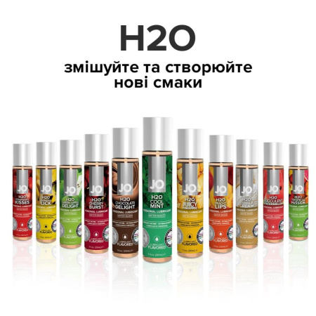 Смазка на водной основе JO H2O — Cool Mint (120 мл) без сахара, растительный глицерин || Змазка на водній основі JO H2O — Cool Mint (120 мл) без цукру, рослинний гліцерин