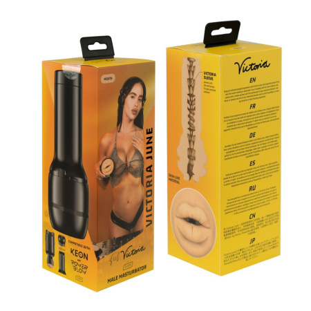 Мастурбатор Kiiroo Feel Victoria June Mouth Stroker PBC, совместимый с PowerBlow и Keon || Мастурбатор Kiiroo Feel Victoria June Mouth Stroker PBC, сумісний з PowerBlow і Keon