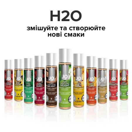 Смазка на водной основе JO H2O — Green Apple (30 мл) без сахара, растительный глицерин || Змазка на водній основі JO H2O — Green Apple (30 мл) без цукру, рослинний гліцерин