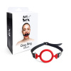 Кляп-расширитель силиконовое кольцо Art of Sex – Gag ring, красный, натуральная кожа || Кляп-розширювач силіконове кільце Art of Sex – Gag ring, червоний, натуральна шкіра