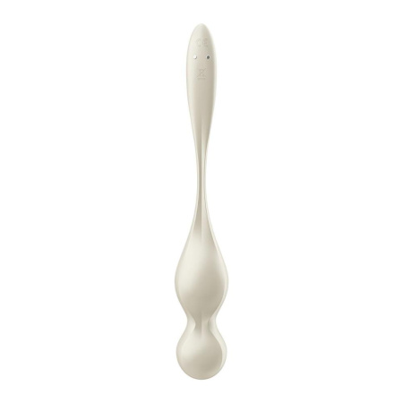 Вагинальные смарт-шарики с вибрацией Satisfyer Love Birds 1 Connect App White, 78 г || Вагінальні смарт-кульки з вібрацією Satisfyer Love Birds 1 Connect App White, 78 г