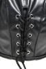 Маска с рогами Master Series: Dungeon Demon Bondage Mask with Horns, черная || Маска з рогами Master Series: Dungeon Demon Bondage Mask with Horns, чорна