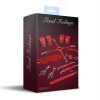 Набор Feral Feelings BDSM Kit 7 Red, наручники, поножи, коннектор, маска, паддл, кляп, зажимы || Набір Feral Feelings BDSM Kit 7 Red, наручники, поножі, конектор, маска, падл, кляп, затискачі