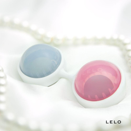 Набор вагинальных шариков LELO Beads, диаметр 3,5 см, изменяемая нагрузка, 2х28 и 2х37 г || Набір вагінальних кульок LELO Beads, діаметр 3,5 см, змінне навантаження, 2х28 та 2х37 г