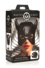 Маска с рогами Master Series: Dungeon Demon Bondage Mask with Horns, черная || Маска з рогами Master Series: Dungeon Demon Bondage Mask with Horns, чорна