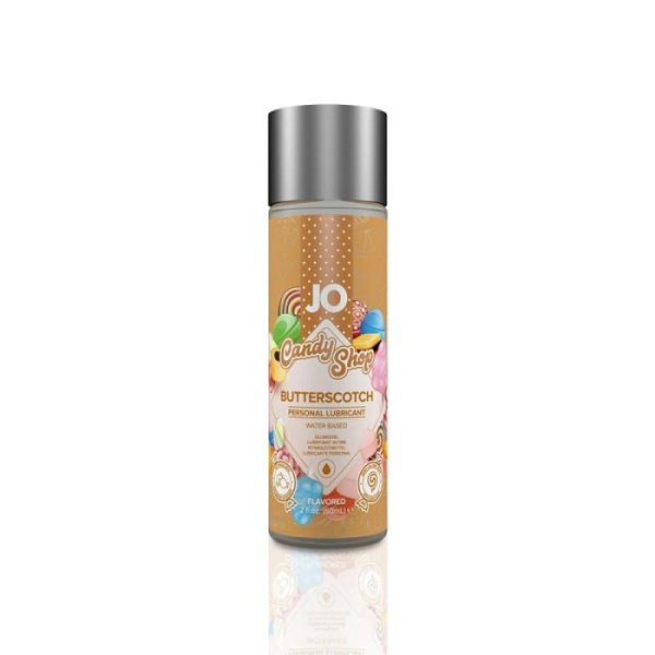 Лубрикант на водной основе JO H2O — Candy Shop — Butterscotch (60 мл) без сахара и парабенов