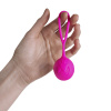 Вагинальные шарики Adrien Lastic Geisha Lastic Balls Mía Magenta (L), диаметр 4 см, масса 42 г || Вагінальні кульки Adrien Lastic Geisha Lastic Balls Mía Magenta (L), діаметр 4 см, маса 42 г