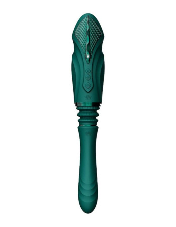 Компактная смарт секс-машина Zalo – Sesh Turquoise Green, 2 насадки, пульт ДУ, кристалл Swarovski || Компактна смарт секс-машина Zalo – Sesh Turquoise Green, 2 насадки, пульт ДК, кристал Swarovski
